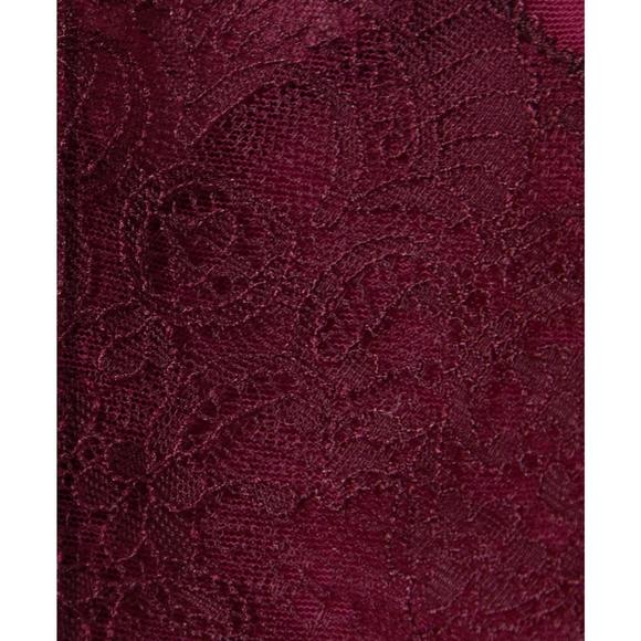 NEW DORA LARSEN orla lace high waist knicker in dark purple - Picture 4 of 4